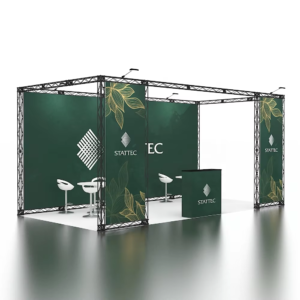 10x20 Portable Easy Install Detachable Seg Frameless Aluminum Trussing Tradeshow Expo Exhibition Booth